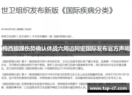 梅西脚踝伤势确认休战六周迈阿密国际发布官方声明 梅西脚踝伤势确认休战六周迈阿密国际发布官方声明