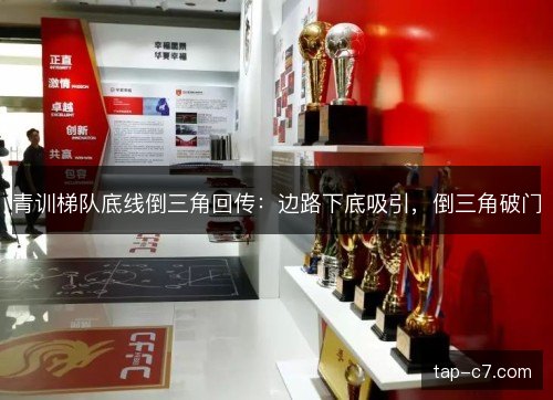 青训梯队底线倒三角回传：边路下底吸引，倒三角破门